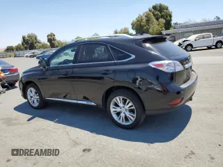 2012 Lexus RX 450h with VIN JTJBC1BA7C2050279, listed as a Copart auction lot 63818645 with 135,726 mi miles and Salvage title. Bid and sale history available at DreamBid. Image 2.