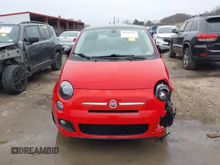 2017 FIAT 500 Pop with VIN 3C3CFFKR4HT661897, listed as a IAAI auction lot 41475111 with 21,606 mi miles. Bid and sale history available at carsss.com. Image 12.