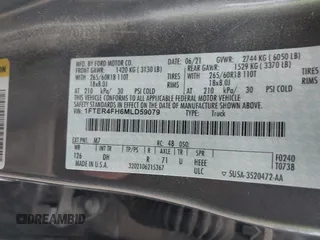 2021 Ford Ranger XL with VIN 1FTER4FH6MLD59079, listed as a IAAI auction lot 41706219 with 67,842 mi miles and . Bid and sale history available at DreamBid. Image 9.