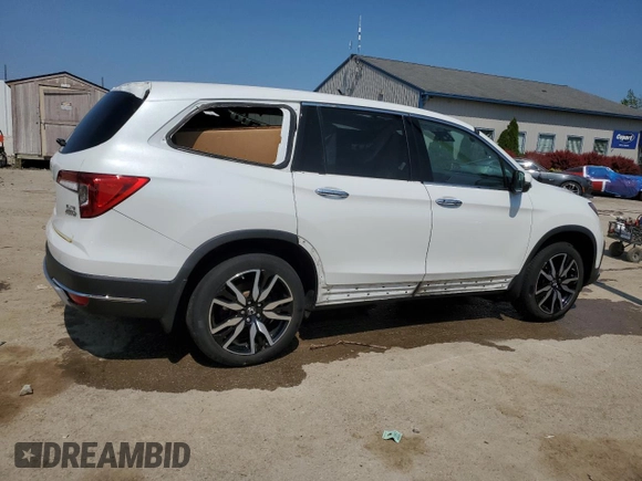 2022 Honda Pilot Elite with VIN 5FNYF6H08NB059590, listed as a Copart auction lot 57460235 with 67,593 mi miles and Salvage title. Bid and sale history available at DreamBid. Image 3.