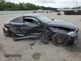 2015 BMW M4 with VIN WBS3R9C59FK330840, listed as a Copart auction lot 58437333 with 0 mi miles. Bid and sale history available at carsss.com. Image 4.
