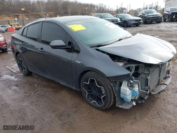 2020 Toyota Prius L Eco with VIN JTDKARFU5L3117919, listed as a IAAI auction lot 41686815 with 154,128 mi miles. Bid and sale history available at carsss.com. Image 1.