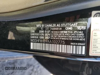 2010 Mercedes-Benz E 350 Luxury z VIN WDDHF8HB9AA102775, wystawiony jako Copart lot #54841885 z przebiegiem 124 106 mil mil oraz Szkoda całkowita • Salvage title. Historia ofert i sprzedaży dostępna na DreamBid. Obrazek 12.