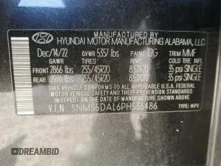 2023 Hyundai Santa Fe Calligraphy with VIN 5NMS5DAL6PH536486, listed as a Copart auction lot 49526825 with 21,560 mi miles and Salvage Title. Bid and sale history available at carsss.com. Image 14.