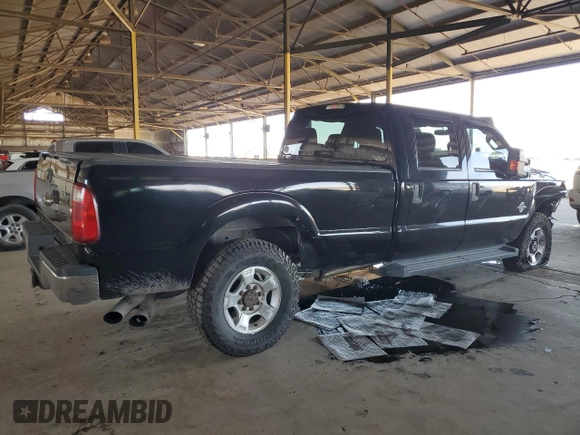 2016 Ford F-250 Lariat with VIN 1FT7W2BT7GEA40606, listed as a Copart auction lot 61953315 with 163,640 mi miles and Salvage title. Bid and sale history available at DreamBid. Image 3.