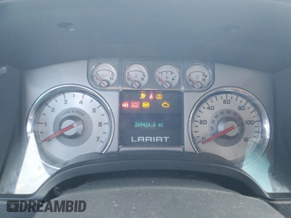 2009 Ford F-150 XL with VIN 1FTPW12V79FA10854, listed as a Copart auction lot 48984995 with 249,424 mi miles and Salvage Title. Bid and sale history available at carsss.com. Image 9.