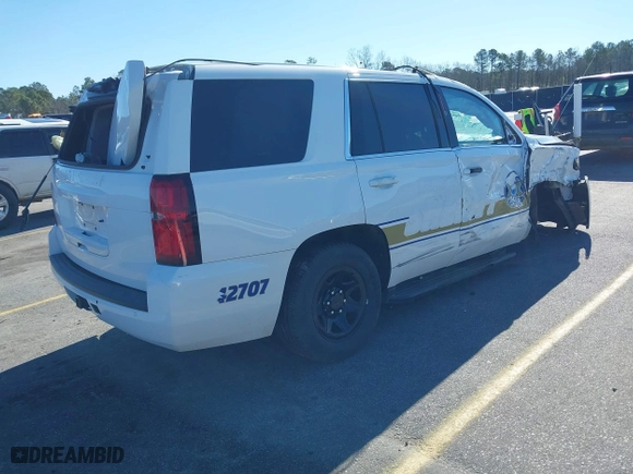 2020 Chevrolet Tahoe Commercial with VIN 1GNLCDEC4LR216777, listed as a IAAI auction lot 41637104 with 20 mi miles. Bid and sale history available at carsss.com. Image 4.
