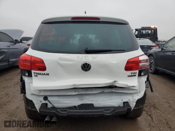 2016 Volkswagen Tiguan R-Line with VIN WVGBV7AX1GW543312, listed as a Copart auction lot 86631444 with 78,335 mi miles and Salvage Title. Bid and sale history available at DreamBid. Image 6.