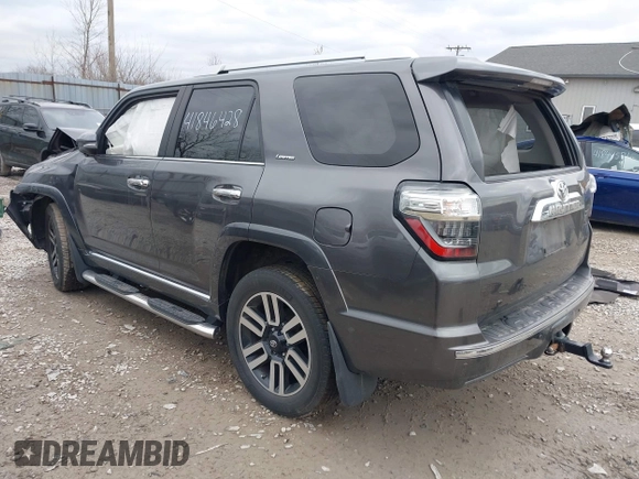 2018 Toyota 4Runner SR5 with VIN JTEBU5JRXJ5496738, listed as a IAAI auction lot 41846428 with 143,870 mi miles. Bid and sale history available at carsss.com. Image 3.