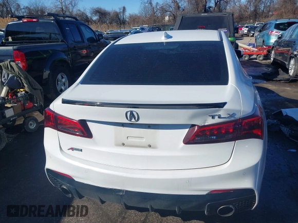 2018 Acura TLX w/A-SPEC Pkg with VIN 19UUB2F62JA008455, listed as a IAAI auction lot 41421336 with 1 mi miles. Bid and sale history available at carsss.com. Image 16.