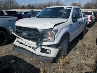 2018 Ford F-150 XL with VIN 1FTEX1EB8JKD51813, listed as a Copart auction lot 73283484 with 141,377 mi miles and Salvage Title. Bid and sale history available at carsss.com. Image 1.