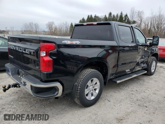 2021 Chevrolet Silverado 1500 LT with VIN 1GCUYDED5MZ214447, listed as a Copart auction lot 52198295 with 42,626 mi miles and Salvage Title. Bid and sale history available at carsss.com. Image 3.