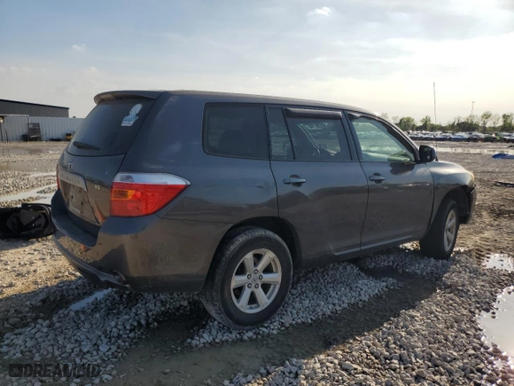 2008 Toyota Highlander with VIN JTEDS41A382017994, listed as a Copart auction lot 50244285 with 0 mi miles and Salvage Title. Bid and sale history available at carsss.com. Image 3.