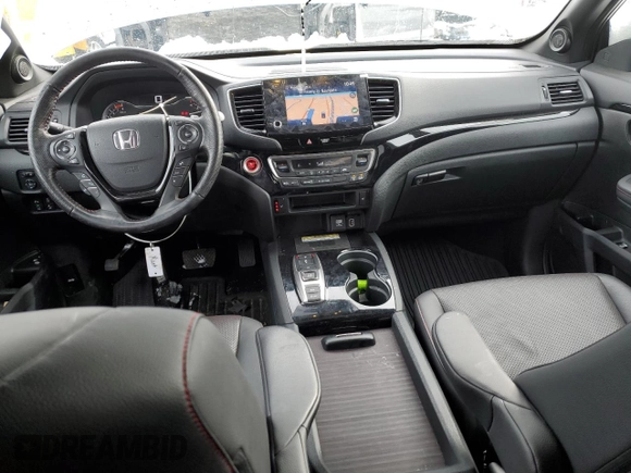 2023 Honda Ridgeline Black Edition with VIN 5FPYK3F83PB047215, listed as a Copart auction lot 86656754 with 9,701 mi miles and Salvage title. Bid and sale history available at DreamBid. Image 8.
