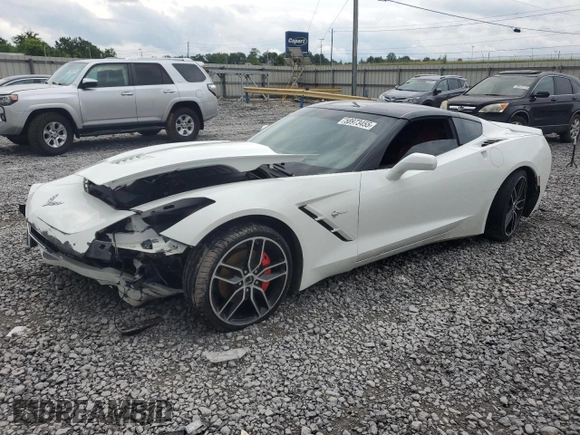 2017 Chevrolet Corvette 2LT with VIN 1G1YD2D77H5100579, listed as a Copart auction lot 58973455 with Not provided miles and Salvage title. Bid and sale history available at DreamBid. Image 1.