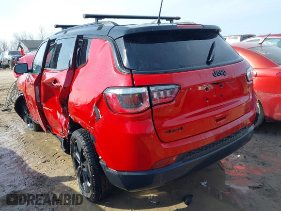 2020 Jeep Compass Latitude with VIN 3C4NJDBB0LT117643, listed as a IAAI auction lot 41758429 with 81,912 mi miles and . Bid and sale history available at DreamBid. Image 3.