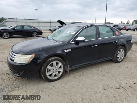2008 Ford Taurus Limited with VIN 1FAHP25W18G168276, listed as a Copart auction lot 64043364 with 123,523 mi miles and Salvage Title. Bid and sale history available at carsss.com. Image 1.