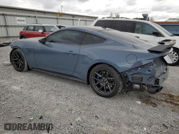 2024 Ford Mustang Dark Horse with VIN 1FA6P8R07R5501707, listed as a Copart auction lot 74508754 with 2,569 mi miles and Salvage Title. Bid and sale history available at carsss.com. Image 2.