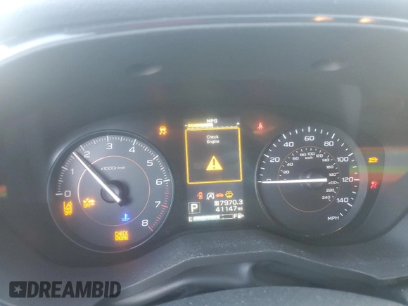 2020 Subaru Crosstrek z VIN JF2GTABC2L8273676, wystawiony jako Copart lot #46688635 z przebiegiem 41 147 mil mil oraz Szkoda całkowita • Salvage title. Historia ofert i sprzedaży dostępna na DreamBid. Obrazek 9.