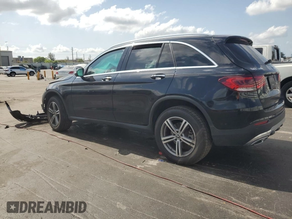 2021 Mercedes-Benz GLC 300 with VIN W1N0G8EB3MF884726, listed as a Copart auction lot 57429755 with 78,186 mi miles and Non repairable. Bid and sale history available at DreamBid. Image 2.