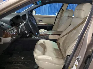 2007 BMW 7 Series 750Li with VIN WBAHN83587DT76391, listed as a Copart auction lot 44935055 with 0 mi miles and Salvage Title. Bid and sale history available at carsss.com. Image 7.