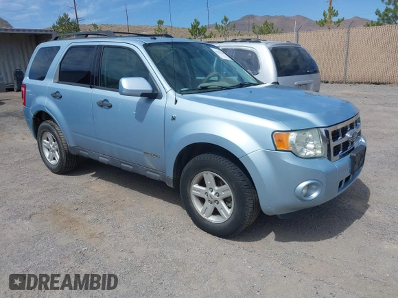 2008 Ford Escape Hybrid with VIN 1FMCU49H48KD05482, listed as a IAAI auction lot 42321230 with 227,071 mi miles and . Bid and sale history available at DreamBid. Image 1.