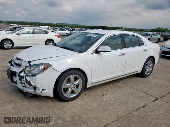 2012 Chevrolet Malibu 2LT with VIN 1G1ZD5EU7CF347548, listed as a Copart auction lot 54620155 with 131,619 mi miles and Salvage Title. Bid and sale history available at DreamBid. Image 1.