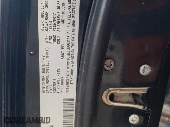 2021 Ram 1500 SLT z VIN 1C6RR6TT3MS516294, wystawiony jako Copart lot #83875504 z przebiegiem 81 015 mil mil oraz Szkoda całkowita • Salvage title. Historia ofert i sprzedaży dostępna na DreamBid. Obrazek 12.