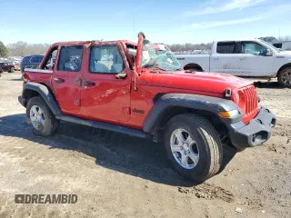 2023 Jeep Wrangler Sport S with VIN 1C4HJXDG8PW507350, listed as a Copart auction lot 46023965 with 15,236 mi miles and Salvage Title. Bid and sale history available at DreamBid. Image 4.
