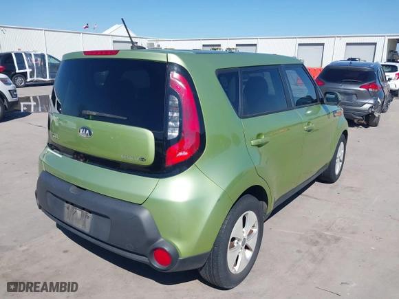2014 Kia Soul with VIN KNDJN2A21E7721430, listed as a IAAI auction lot 41657615 with 1 mi miles. Bid and sale history available at carsss.com. Image 4.