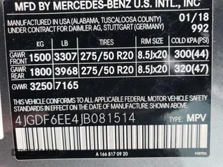 2018 Mercedes-Benz GLS 450 with VIN 4JGDF6EE4JB081514, listed as a Copart auction lot 50874154 with 62,829 mi miles and Salvage Title. Bid and sale history available at DreamBid. Image 13.