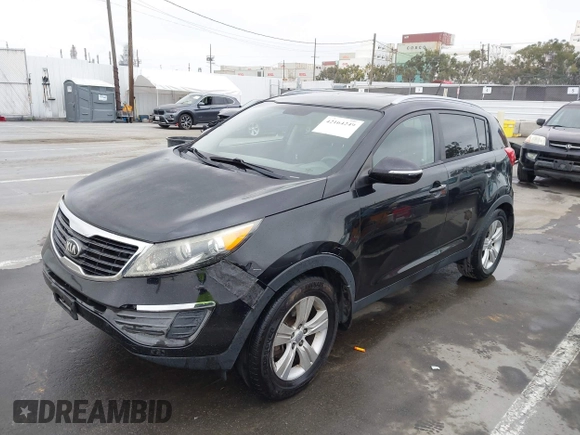 2013 Kia Sportage LX with VIN KNDPB3A27D7452499, listed as a IAAI auction lot 42164249 with 169,845 mi miles. Bid and sale history available at carsss.com. Image 2.