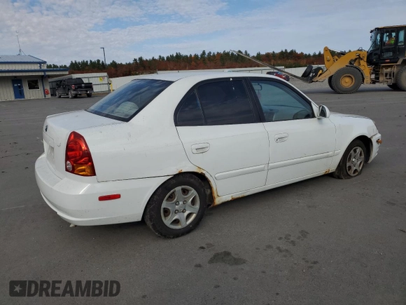 2005 Hyundai Accent GLS with VIN KMHCG45CX5U640554, listed as a Copart auction lot 77653664 with 179,642 mi miles and Clean Title. Bid and sale history available at carsss.com. Image 3.