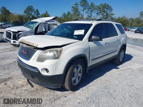 2010 GMC Acadia SL with VIN 1GKLRKED0AJ121296, listed as a IAAI auction lot 41633947 with 162,711 mi miles. Bid and sale history available at carsss.com. Image 2.