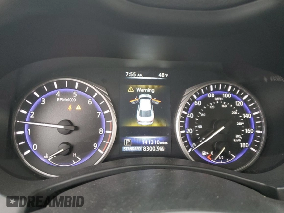 2015 Infiniti Q50 Premium with VIN JN1BV7AP7FM356321, listed as a Copart auction lot 50484505 with 141,310 mi miles and Salvage Title. Bid and sale history available at carsss.com. Image 9.