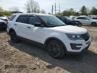 2016 Ford Utility Police Interceptor with VIN 1FM5K8AR5GGC35650, listed as a Copart auction lot 54337335 with 156,248 mi miles and Salvage Title. Bid and sale history available at carsss.com. Image 4.