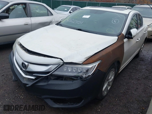 2016 Acura ILX w/Premium Pkg with VIN 19UDE2F77GA015300, listed as a IAAI auction lot 41820151 with 999,999 mi miles. Bid and sale history available at carsss.com. Image 6.