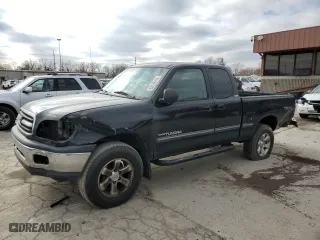 2002 Toyota Tundra SR5 with VIN 5TBBN44112S312454, listed as a Copart auction lot 83182814 with 257,113 mi miles and Salvage Title. Bid and sale history available at carsss.com. Image 1.