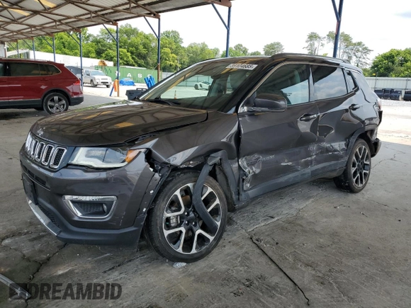 2018 Jeep Compass Limited with VIN 3C4NJDCB0JT399987, listed as a Copart auction lot 59104685 with 71,673 mi miles and Salvage title. Bid and sale history available at DreamBid. Image 1.