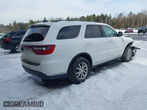 2017 Dodge Durango SXT with VIN 1C4RDJAG6HC630239, listed as a IAAI auction lot 41628390 with 113,971 mi miles and . Bid and sale history available at DreamBid. Image 4.