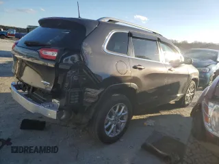 2018 Jeep Cherokee Latitude Plus with VIN 1C4PJLLB1JD510183, listed as a Copart auction lot 85849904 with 86,787 mi miles and Salvage Title. Bid and sale history available at DreamBid. Image 3.