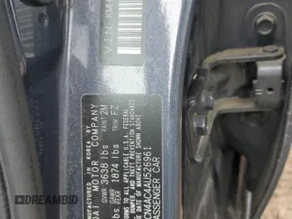 2010 Hyundai Accent GLS with VIN KMHCN4AC4AU526961, listed as a Copart auction lot 48380535 with 105,848 mi miles and Salvage Title. Bid and sale history available at carsss.com. Image 14.