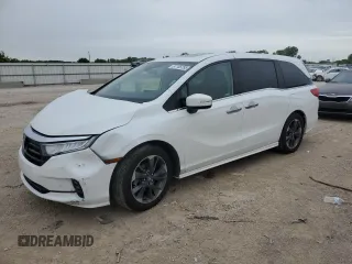 2022 Honda Odyssey Elite with VIN 5FNRL6H9XNB046237, listed as a Copart auction lot 57155755 with Not provided miles and Salvage title. Bid and sale history available at DreamBid. Image 1.