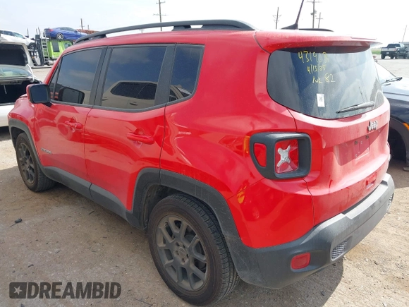2020 Jeep Renegade Altitude with VIN ZACNJAB17LPL84093, listed as a IAAI auction lot 42122399 with 32,541 mi miles and . Bid and sale history available at DreamBid. Image 3.