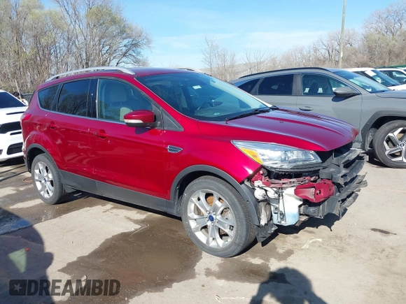 2014 Ford Escape Titanium with VIN 1FMCU9J97EUB79748, listed as a IAAI auction lot 41884915 with 197,899 mi miles. Bid and sale history available at carsss.com. Image 1.