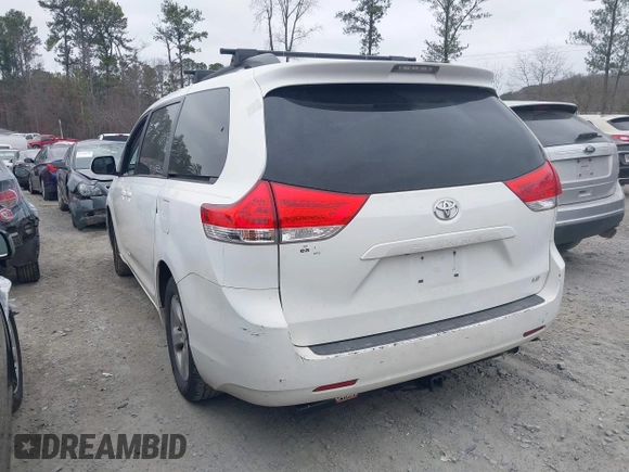 2011 Toyota Sienna LE AAS with VIN 5TDKK3DC8BS106821, listed as a IAAI auction lot 41508841 with 236,368 mi miles and . Bid and sale history available at DreamBid. Image 3.