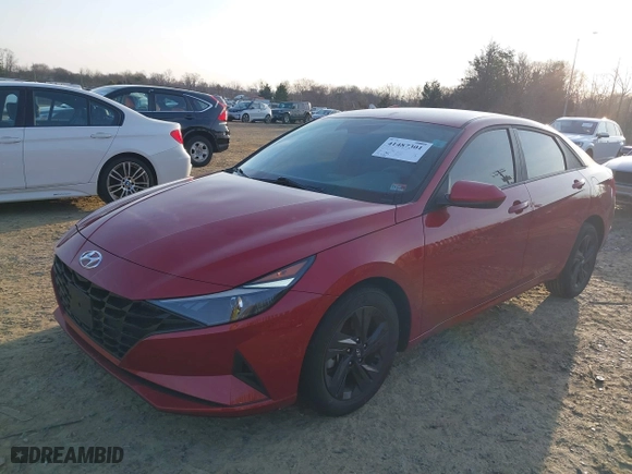 2022 Hyundai Elantra Essential with VIN KMHLM4AG2NU333591, listed as a IAAI auction lot 41487301 with 21,148 mi miles. Bid and sale history available at carsss.com. Image 17.