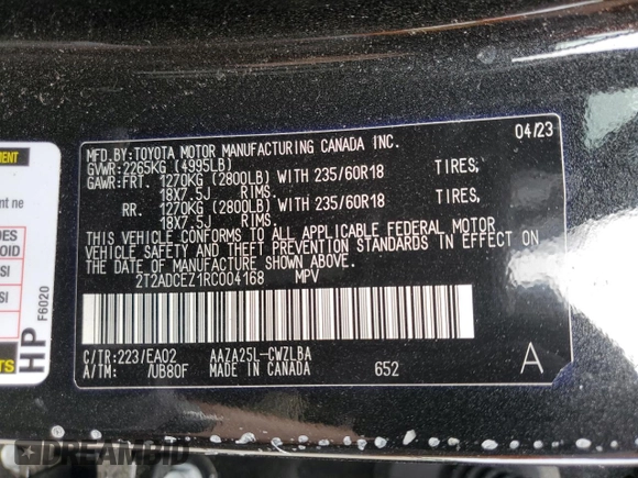 2024 Lexus NX 250 с VIN 2T2ADCEZ1RC004168, выставлен на аукционе Copart как лот 59965635 с пробегом 35 216 миль миль и Списание • Salvage title. История ставок и продаж доступна на DreamBid. Изображение 12.