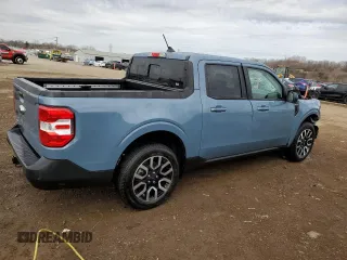 2024 Ford Maverick LARIAT with VIN 3FTTW8M31RRA19233, listed as a Copart auction lot 50063345 with 24,211 mi miles and Salvage Title. Bid and sale history available at carsss.com. Image 3.