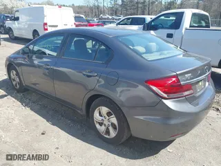 2013 Honda Civic Sdn LX with VIN 2HGFB2F59DH524429, listed as a IAAI auction lot 42114834 with 280,101 mi miles. Bid and sale history available at carsss.com. Image 3.